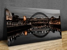 Tyne Bridge, United Kingdom Beauty spot mounted canvas print