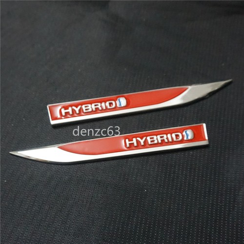 Pair silver chrome red hybrid - red,