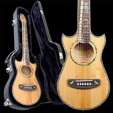 Lindo Bamboo Voyager V2 Electro Acoustic Travel Guitar & Hard Case Nylon / Steel