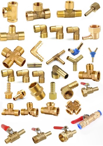 Metal brass straight hose - brass,