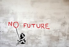 Banksy No Future Stencil -