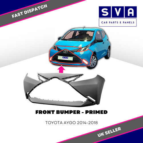 Front bumper primed for toyota - front,
