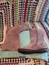 Ladies Camper Blush Suede Pull On Boots Uk 7 Eu 40