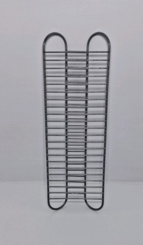 Grey metal rack holds 21 - grey,