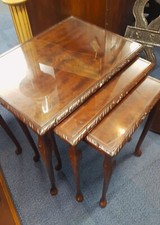QUALITY MAHOGANY NEST OF TABLES