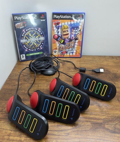 Ps2 buzz controllers with who - ps2,