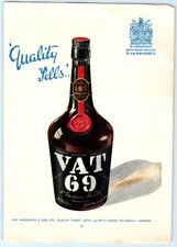 VAT 69 WHISKY SANDERSON -