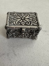 Vintage Silver Hinged Pill