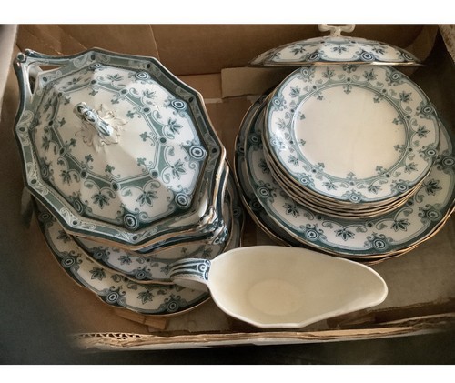 Burslem vintage dinner set - vintage,