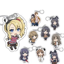 New Rascal Does Not Dream of Bunny Girl Senpai Acrylic Keychain Key Ring Pendant