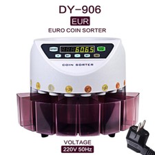 COIN MONEY COUNTER SORTER MACHINE CASH CURRENCY COUNTING GBP EURO AUTOMATIC