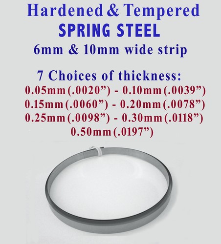 Spring steel strip clock - spring, strip,