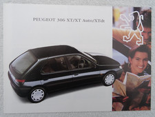 PEUGEOT 306 XT/ XT Auto / XTDT Brochure 1993. 5 Door. Specification. 4pages