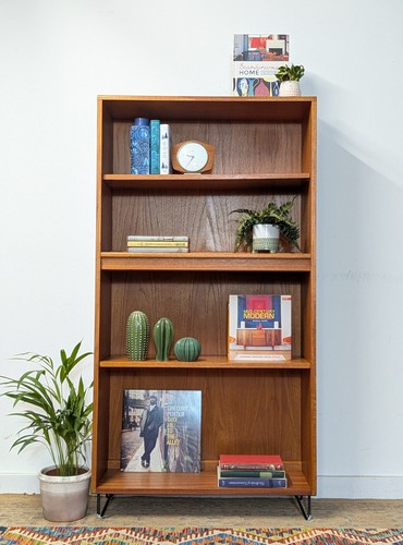 Vintage retro plan bookcase - g,