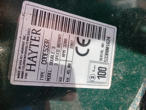 Hayter double gearbox drive - double,