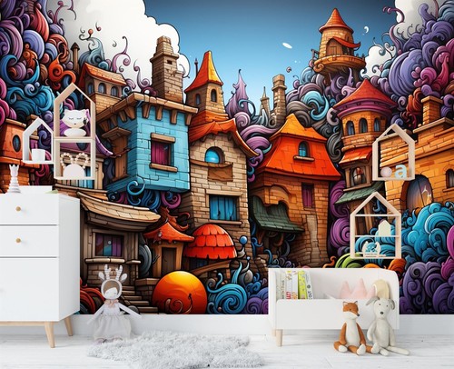 Doodle vivid kids teenager - 3d,