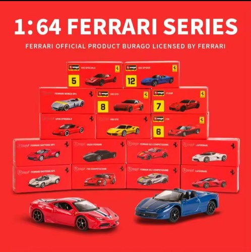 Ferrari diecast model car - 1:64,
