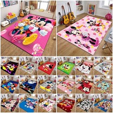 Mickey Mouse 3D Print Floor Rug Carpet Bedroom Doormat Living Room Anti-Slip Mat