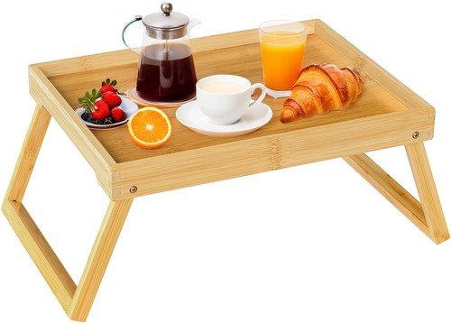 Bed tray table with folding - bed,