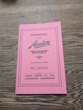 New Austin Eight 8 Handbook