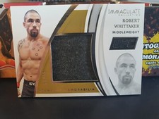 Robert Whittaker 2021 Immaculate Collection UFC Memorabilia relic 64/99