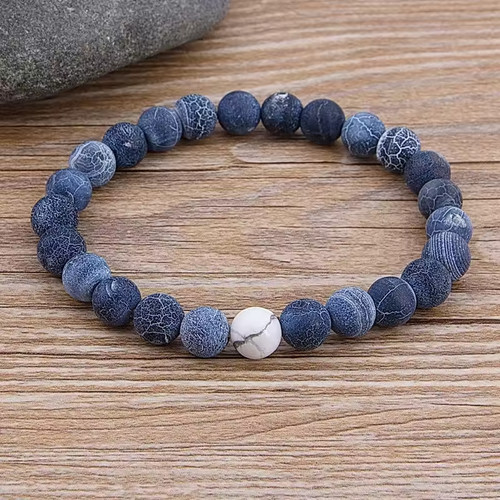 Unisex marble bead tiger eye - unisex,