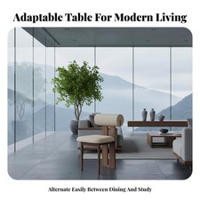 Rectangular Wood Slab Table