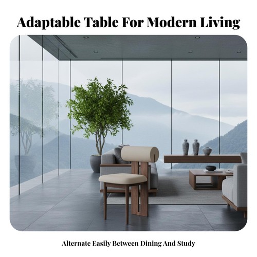 Rectangular wood slab table - wood,