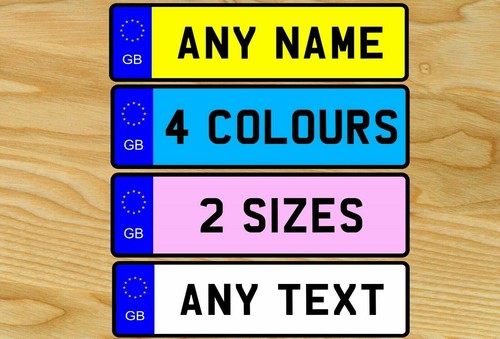 Personalised mini number - number, plate