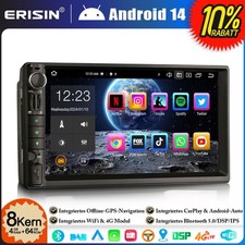 8-Core 64GB DAB+ Android 14 Double Din Car Stereo GPS Sat Nav For Nissan DSP CarPlay