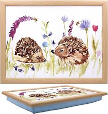 Hedgehog Cushioned Lap tray Beanbag Base Laptray TV Dinner Laptop tray