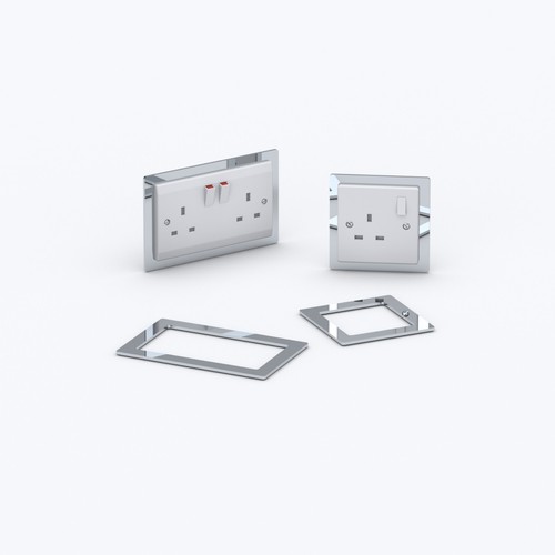 Double single socket - socket, switch