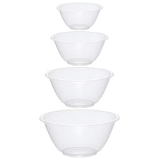 eMKay® Set of 4 Clear Plastic