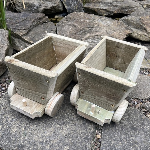 Wooden train carriages - wooden,