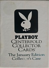 PLAYBOY Centerfold Collector Cards The January Edition Collector's Case RARE NM