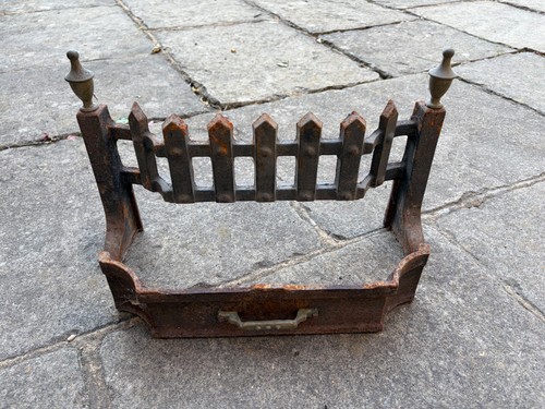 Antique cast iron fire fret - fire,