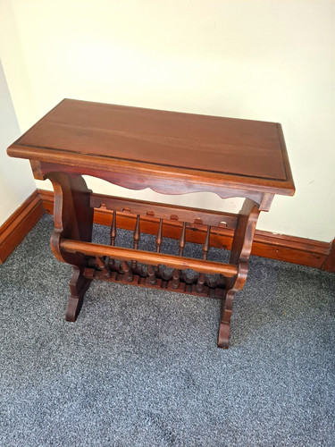Vintage wood rectangular side - wood,