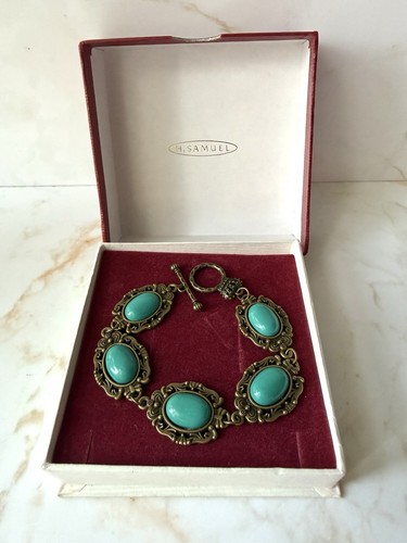 Vintage turquoise cabochon - turquoise,
