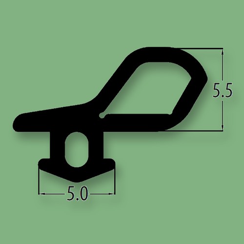 B047 bubble gasket black upvc - black,