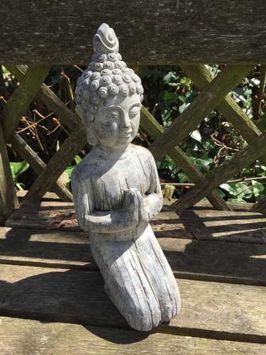 Kneeling buddha statue garden - buddha,