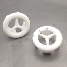 2x Hole Overflow Cover Chromed