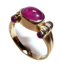 Ring Harry Ivens 585 Gold 1.20ct Rubies Size 56-57 Changeable Great Design