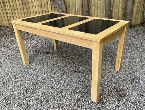 Modern beech dining - dining, table
