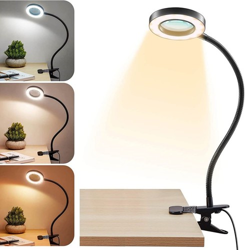 Led magnifier glass - 5x, desk