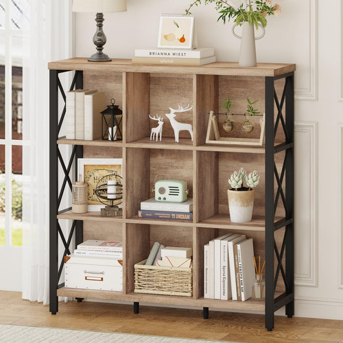 Rustic oak cube industrial - oak, 9-cube