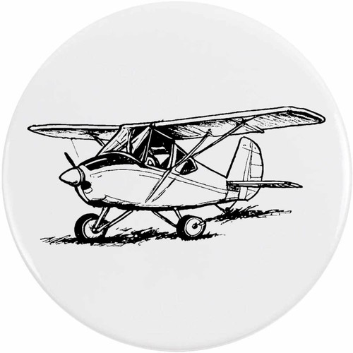 Microlight aircraft button - 'microlight, aircraft'