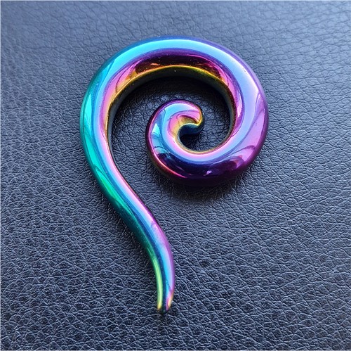 Steel rainbow enigma tapers - steel,