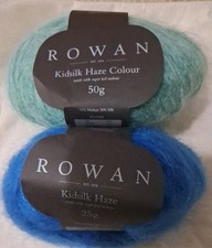 50g Rowan Kidsilk Haze Colour and 25g Kidsilk Haze, 30% Silk, 70% Mohair