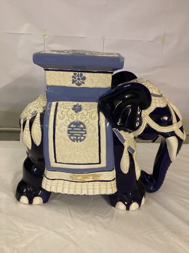 Oriental ceramic elephant - oriental,