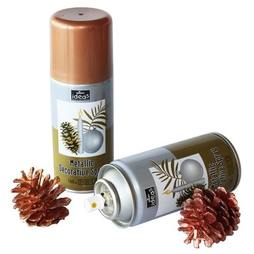 Gold silver bronze spray - or,